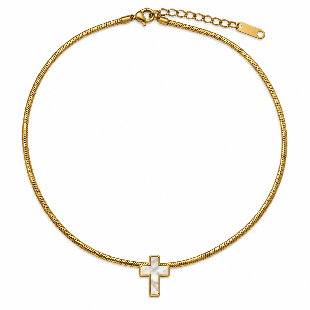Collar Cruz Nácar