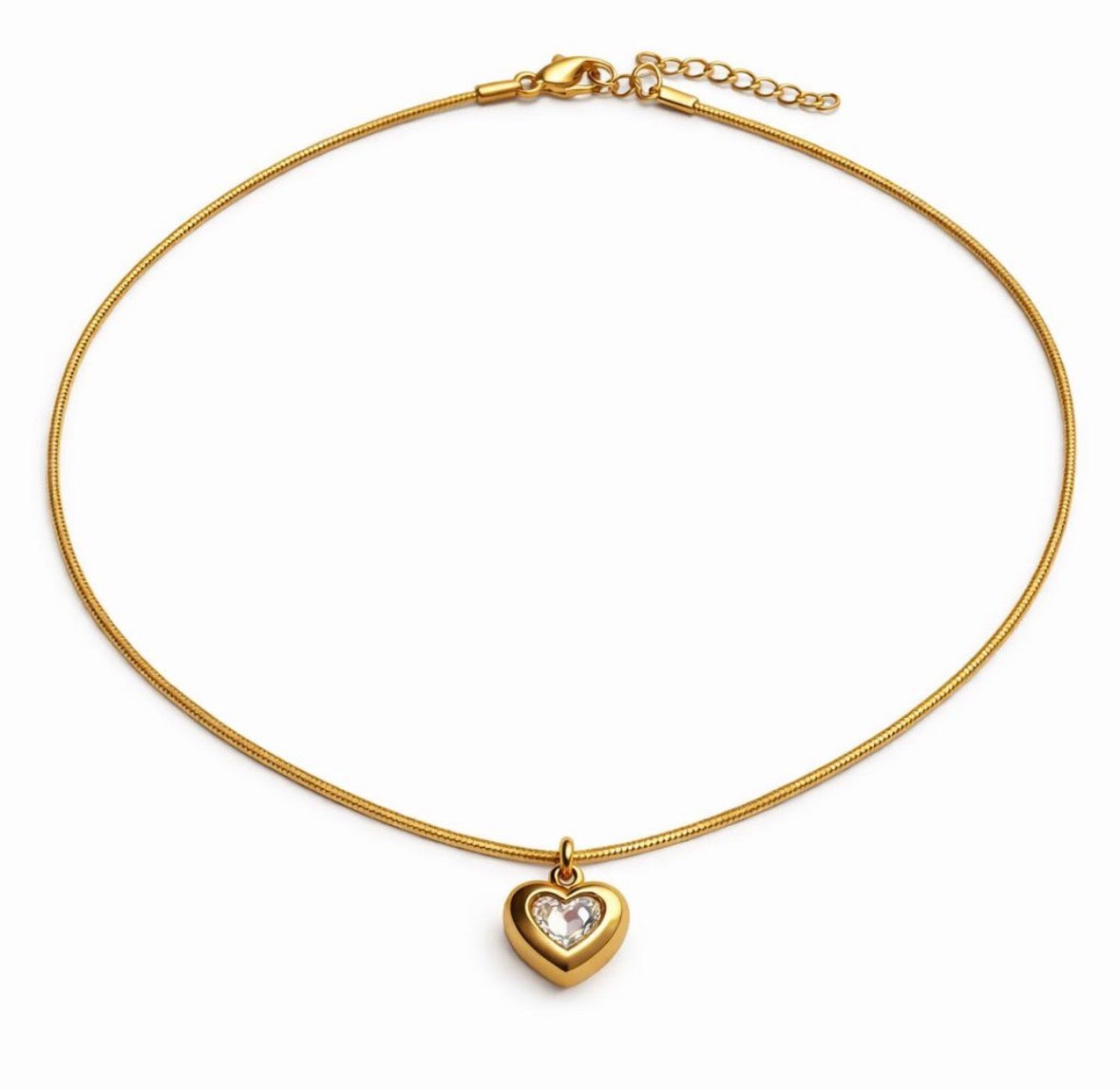 Collar Corazón Centelleante