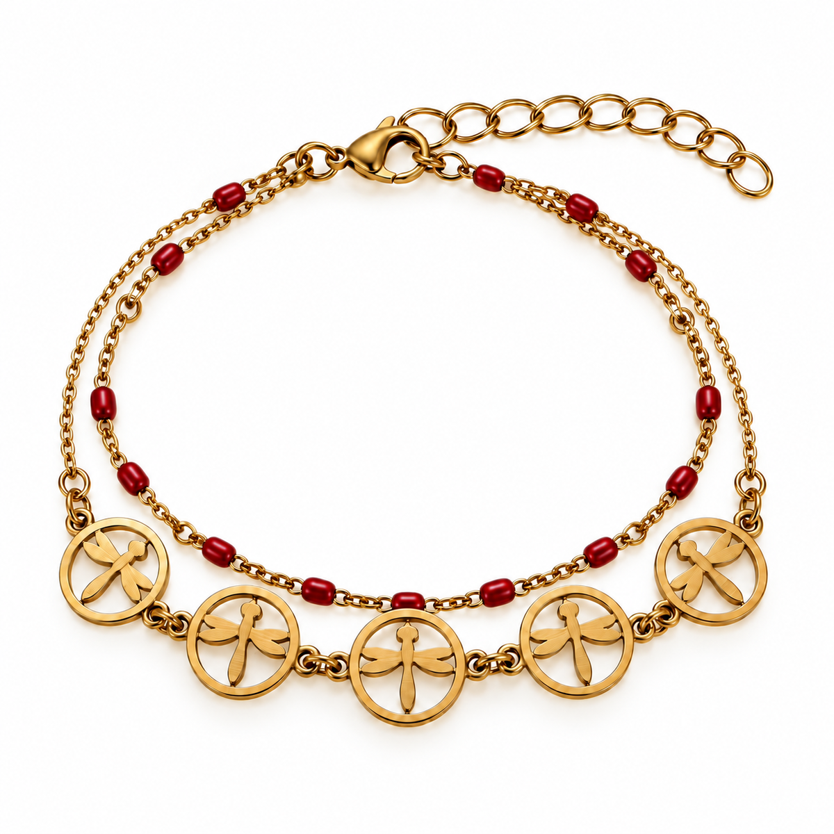 Collar Alas Carmesí