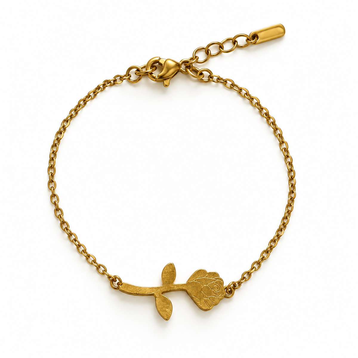 Pulsera Rosa Dorada